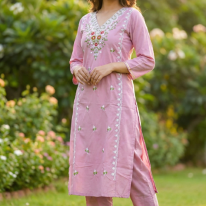 PODIYO - Elegant Embroidered Kurta Set