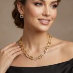 PODIYO - Occasional Necklace and Earring Combo Set (Premium Gold Plated)